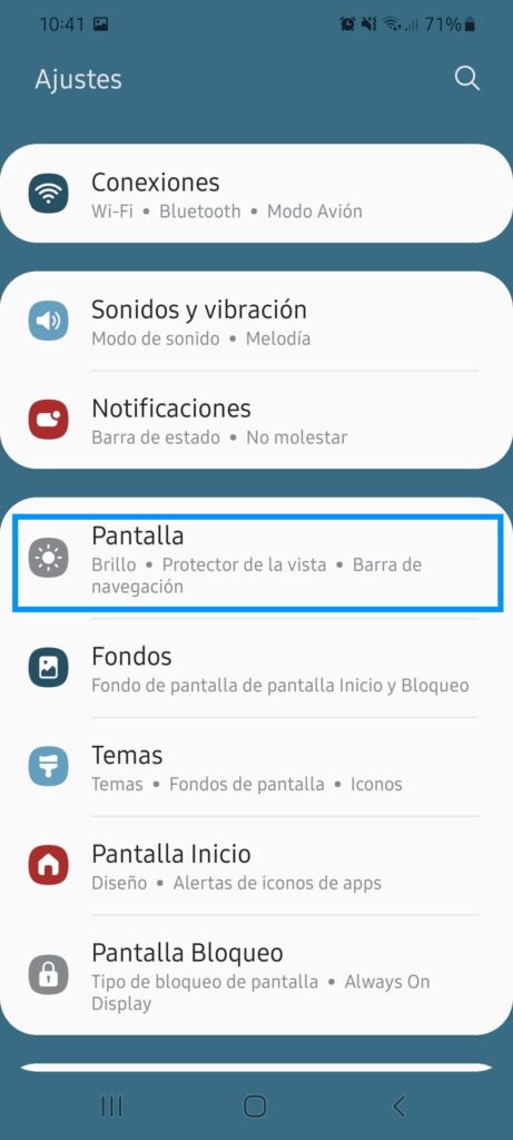 Cambiar la fuente de Samsung
