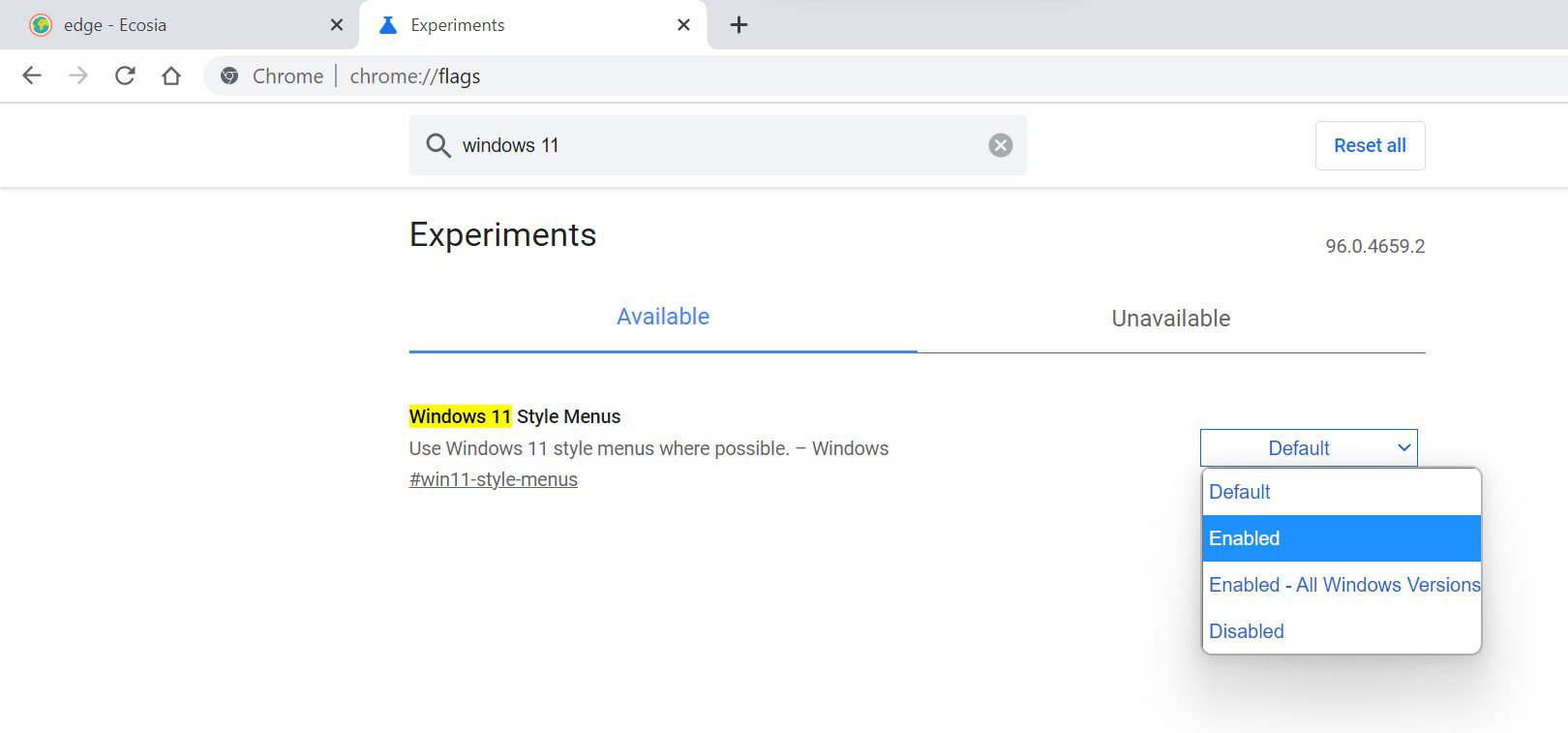 Activar Interfaz de Google Chrome para Windows 11