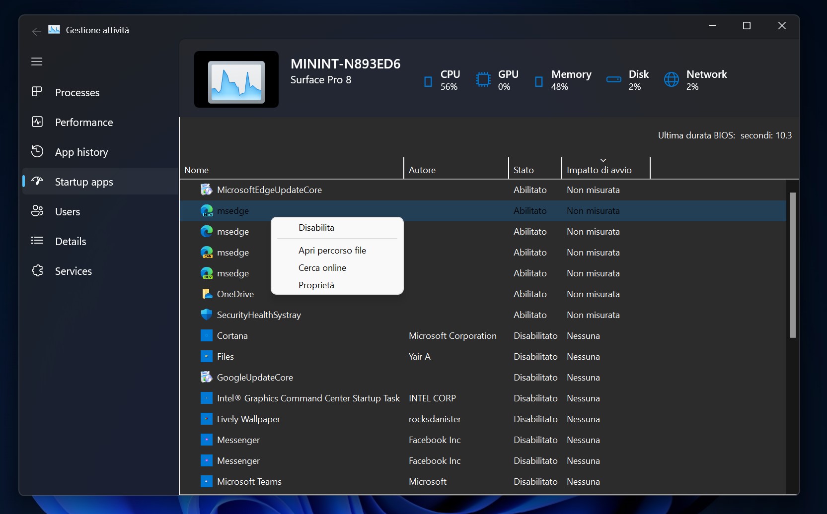 Nuevo Administrador de tareas en Windows 11