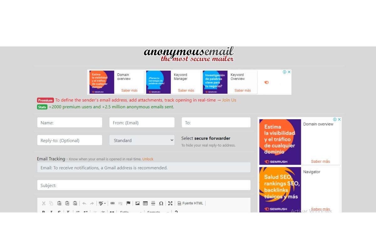 The Anonymous Email
