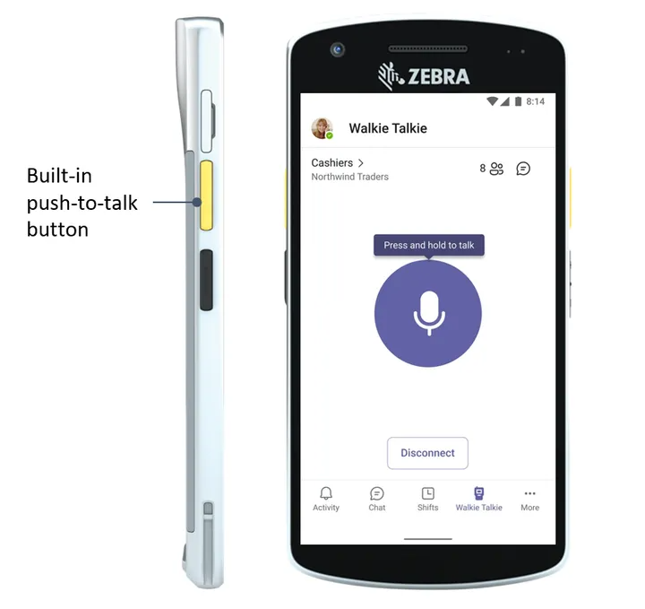 Walkie Talkie en Microsoft Teams