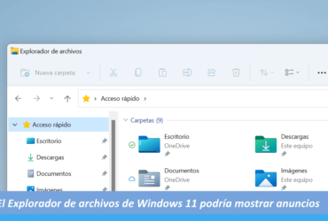 Anuncios en el Explorador de archivos de Windows 11