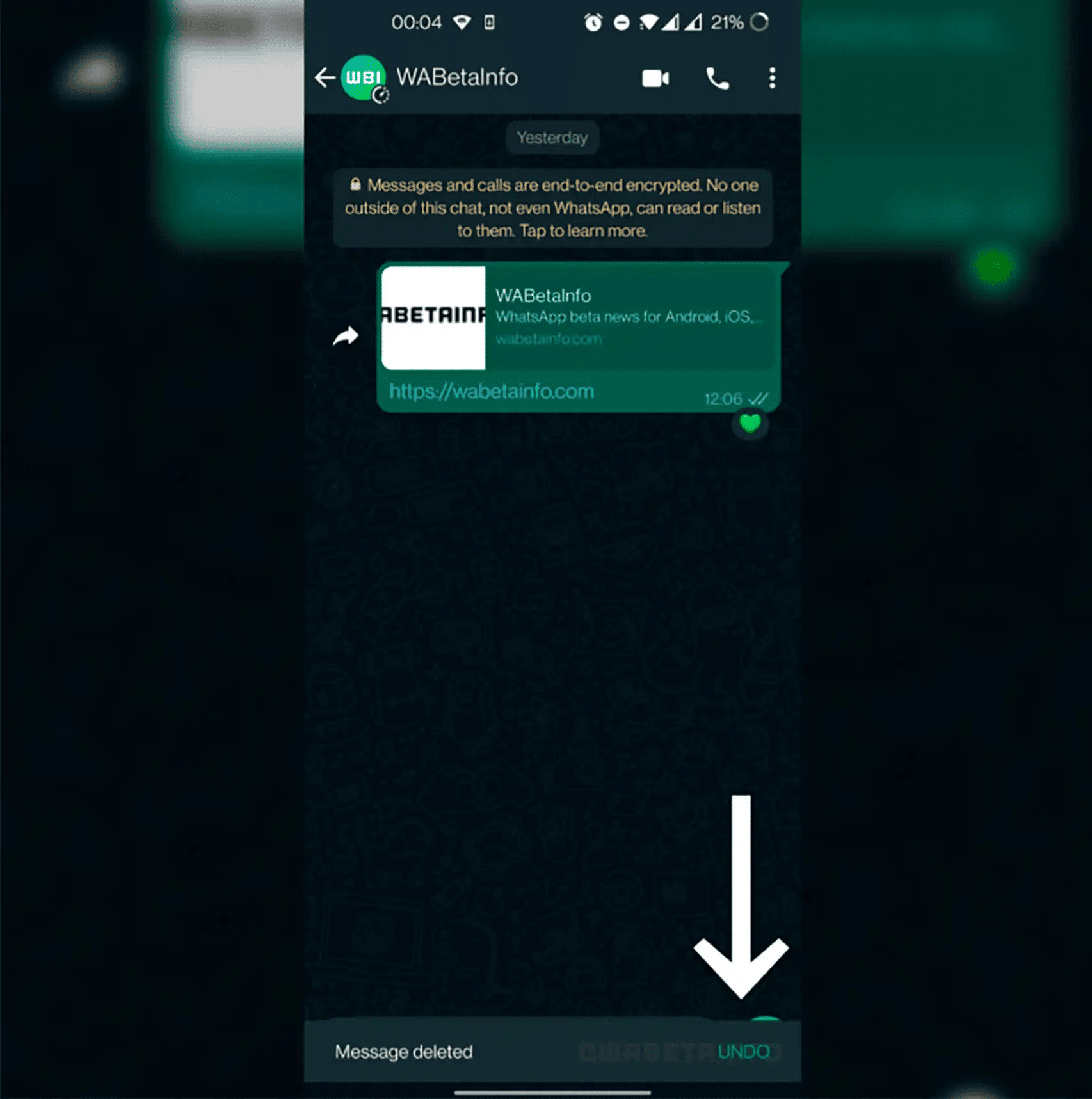 Restaurar los mensajes borrados en WhatsApp