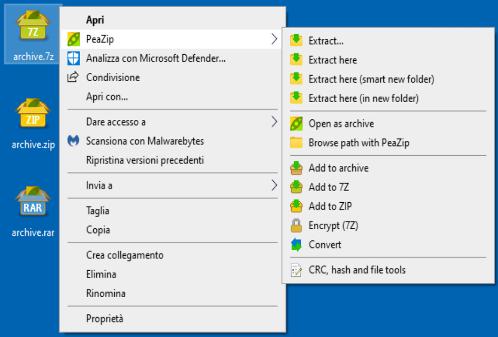 Novedades de PeaZip 9.0
